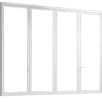 Moving glass wall