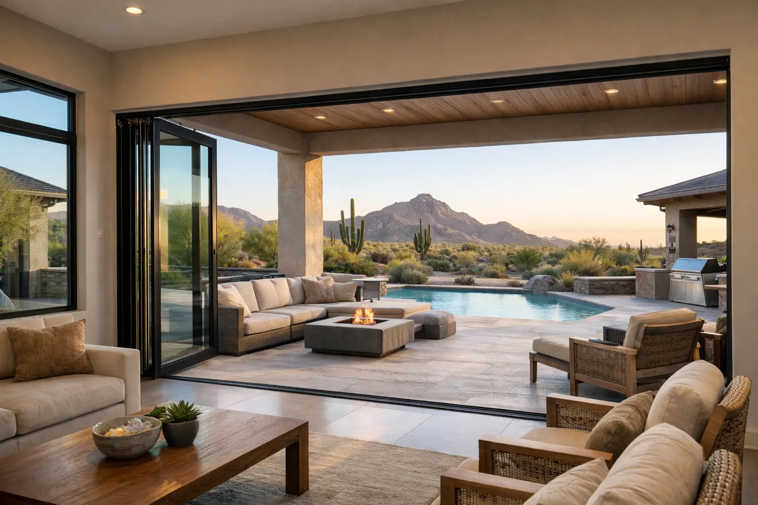 Stacking Patio Doors That Open Up Arizona Homes