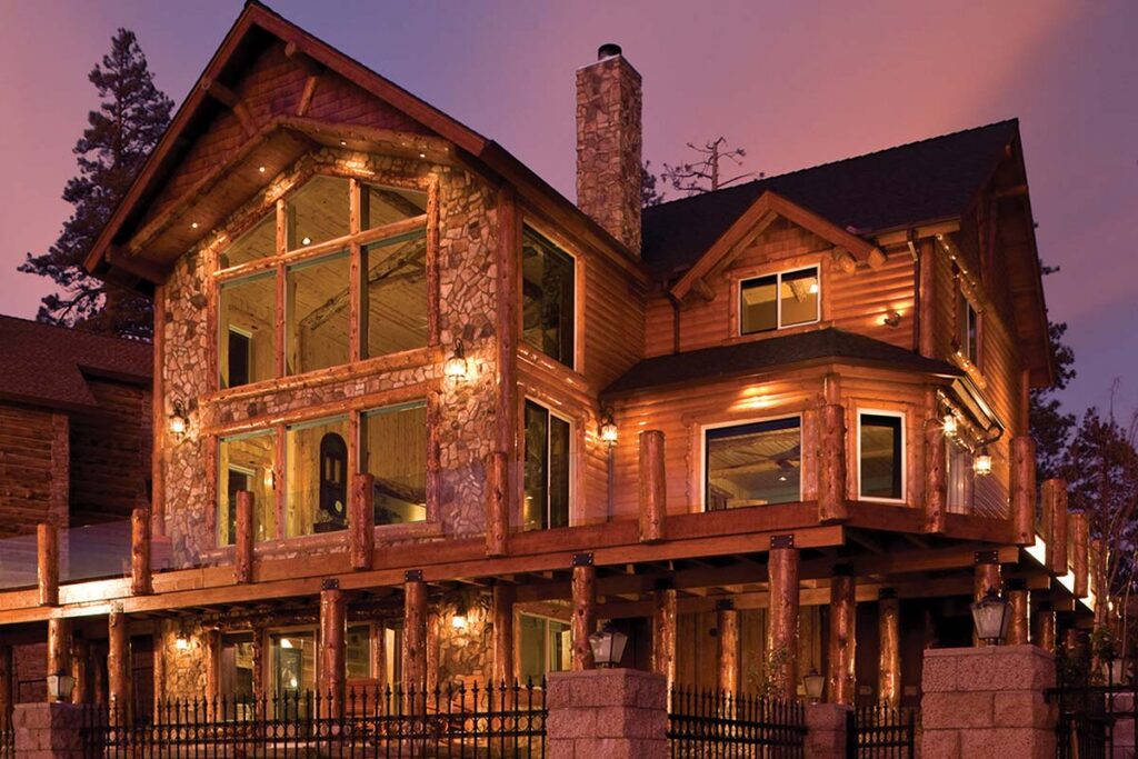 Exterior view of a home with new windows and doors