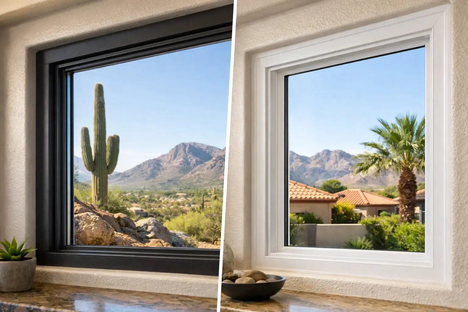 Fiberglass Versus Vinyl Windows for Arizona Homes