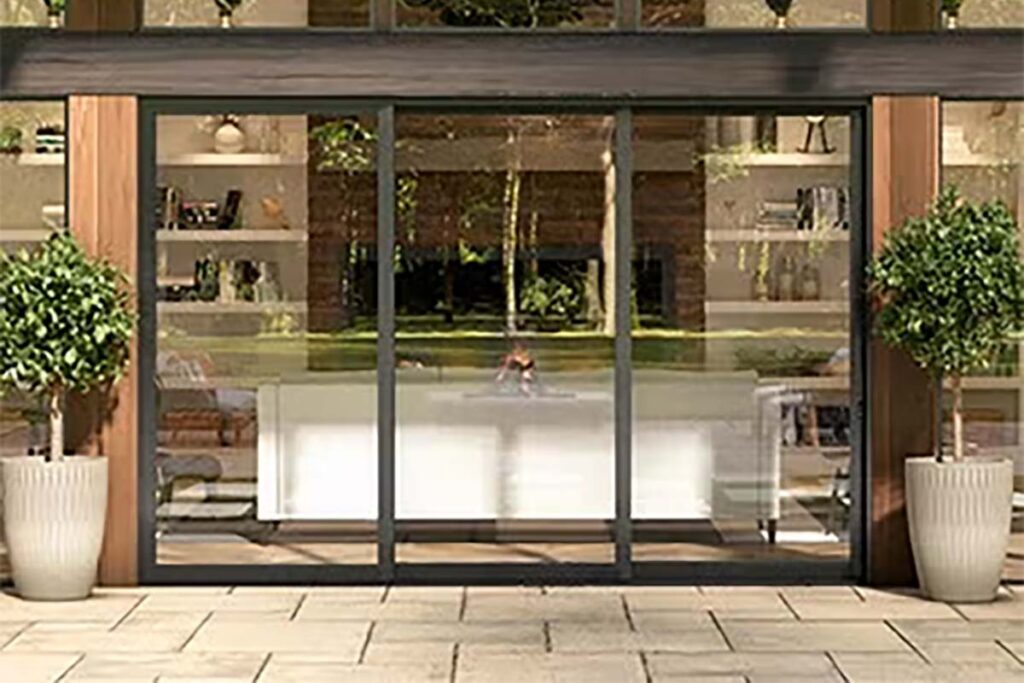 Stacking doors in a home
