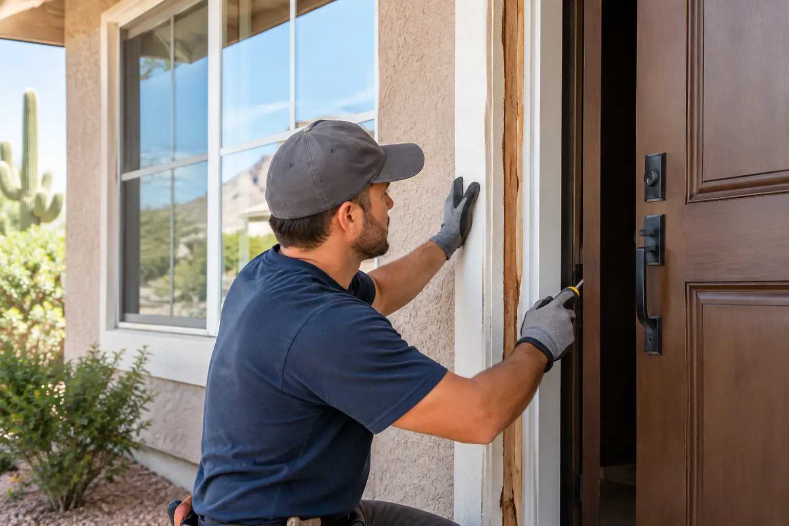Exterior Door Frame Repair for Arizona Homes